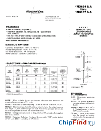 Datasheet JAN1N3154-1. manufacturer Microsemi
